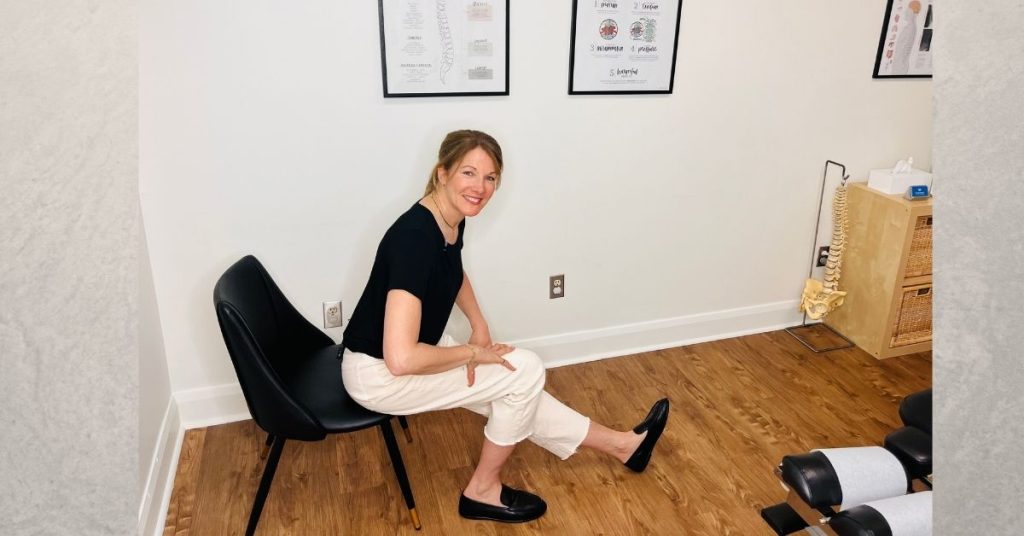 sitting hamstring stretch